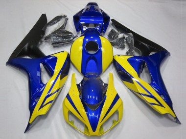 2006-2007 Blue and Yellow CBR1000RR Motorcycle Fairings