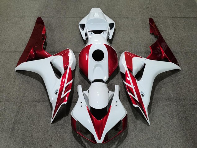 2006-2007 Candy Red and White CBR1000RR Motorcycle Fairings