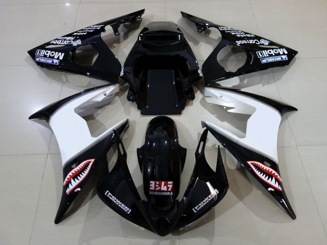 2006-2007 Gloss Black & Logos R6 Motorcycle Fairings
