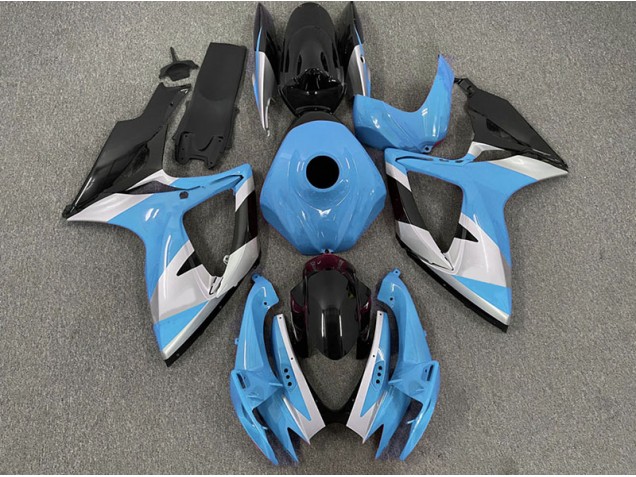 2006-2007 Light Blue Design GSXR 600-750 Motorcycle Fairings