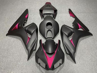 2006-2007 Matte Black and Pink CBR1000RR Motorcycle Fairings