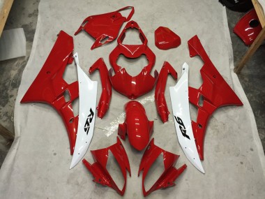 2006-2007 Red and White C2W R6 Motorcycle Fairings