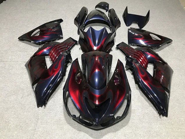 2006-2011 Flame ZX14R Motorcycle Fairings