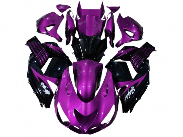 2006-2011 Gloss Purple and Black ZX14R Motorcycle Fairings