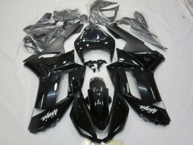 2007-2008 Gloss Black White decal ZX6R Motorcycle Fairings