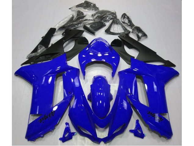 2007-2008 Gloss Blue ZX6R Motorcycle Fairings