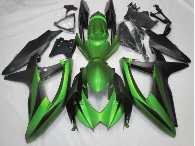 2008-2010 Matte Green No R GSXR 600-750 Motorcycle Fairings