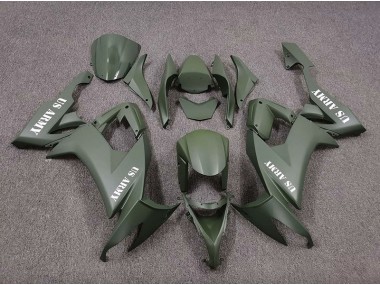 2008-2010 US Army Matte Green ZX10R Motorcycle Fairings