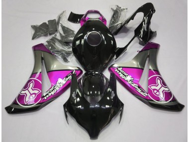 2008-2011 Pink on Black Custom CBR1000RR Motorcycle Fairings
