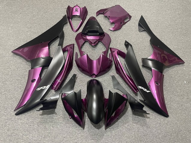 2008-2016 Light Purple and Matte Black R6 Motorcycle Fairings