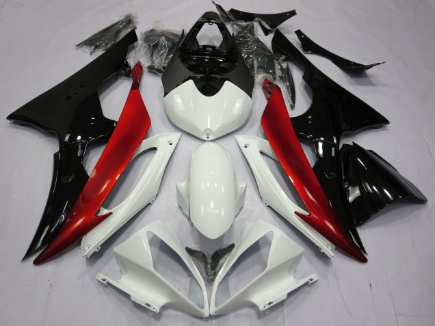 2008-2016 Red Black and White R6 Motorcycle Fairings