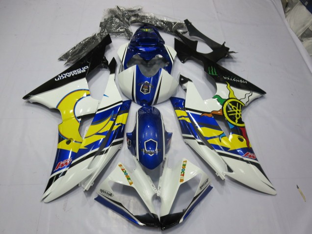 2008-2016 Yellow and Blue R6 Motorcycle Fairings