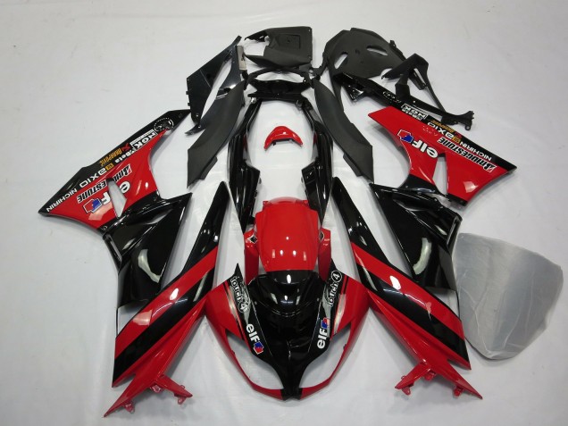 2009-2012 Red Black ZX6R Motorcycle Fairings