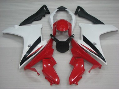 2011-2012 White Black and Red CBR600F Motorcycle Fairings