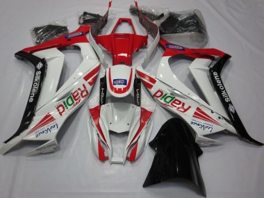 2011-2015 Red White Black Ra ZX10R Motorcycle Fairings