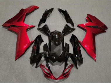 2011-2024 Gloss Black and Lava Red GSXR 600-750 Motorcycle Fairings