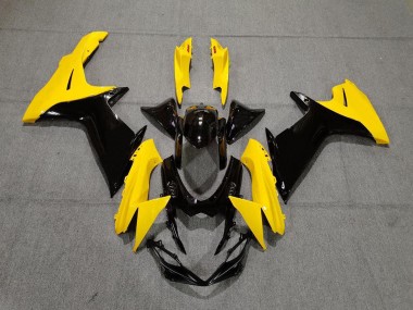 2011-2024 Gloss Yellow and Black GSXR 600-750 Motorcycle Fairings