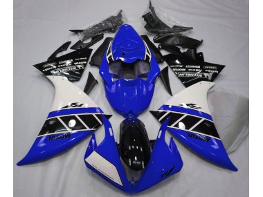 2012-2014 Gloss Blue White and Black R1 Motorcycle Fairings
