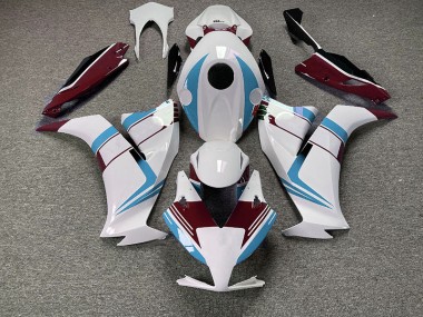 2012-2016 Gloss Light Blue and Maroon CBR1000RR Motorcycle Fairings