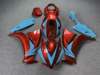 2012-2016 Gloss Red and Light Blue CBR1000RR Motorcycle Fairings
