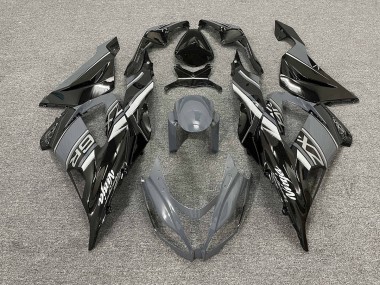 2013-2018 Gloss Grey and Black ZX6R Motorcycle Fairings