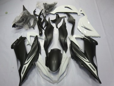 2013-2018 Matte Black White ZX6R Motorcycle Fairings