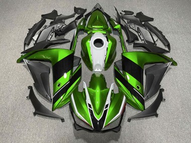 2015-2018 Green Black and White R3 Motorcycle Fairings