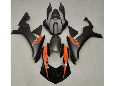 2015-2019 Matte Black & Orange R1 Motorcycle Fairings