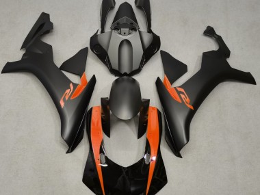 2015-2019 Matte Black & Orange R1 Motorcycle Fairings