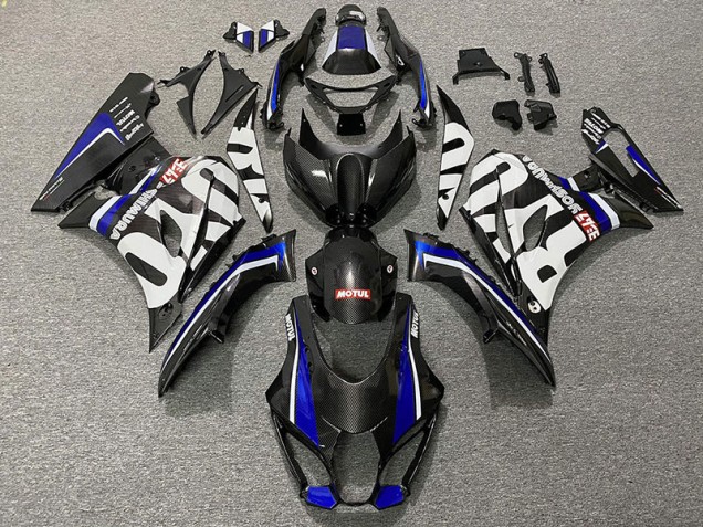 2017-2023 Carbon Fiber Style & Blue GSXR 1000 Motorcycle Fairings