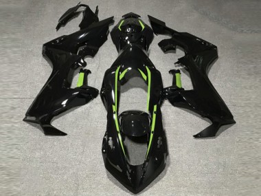 2017-2023 Gloss Black & Lime Green Lining CBR1000RR Motorcycle Fairings