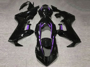 2017-2023 Gloss Black & Purple Lining CBR1000RR Motorcycle Fairings