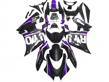 2017-2023 Matte Black & Purple GSXR 1000 Motorcycle Fairings