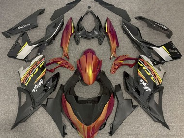 2018-2023 Liquid Orange and Grey Ninja 400 Motorcycle Fairings